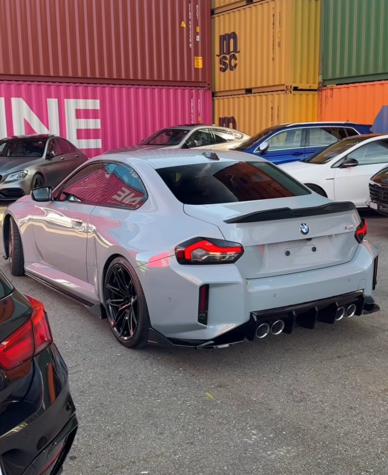 BMW 2 SERIES G42 G87 M PERFORMANCE STYLE LOOK REAR BOOT SPOILER GLOSS BLACK UK