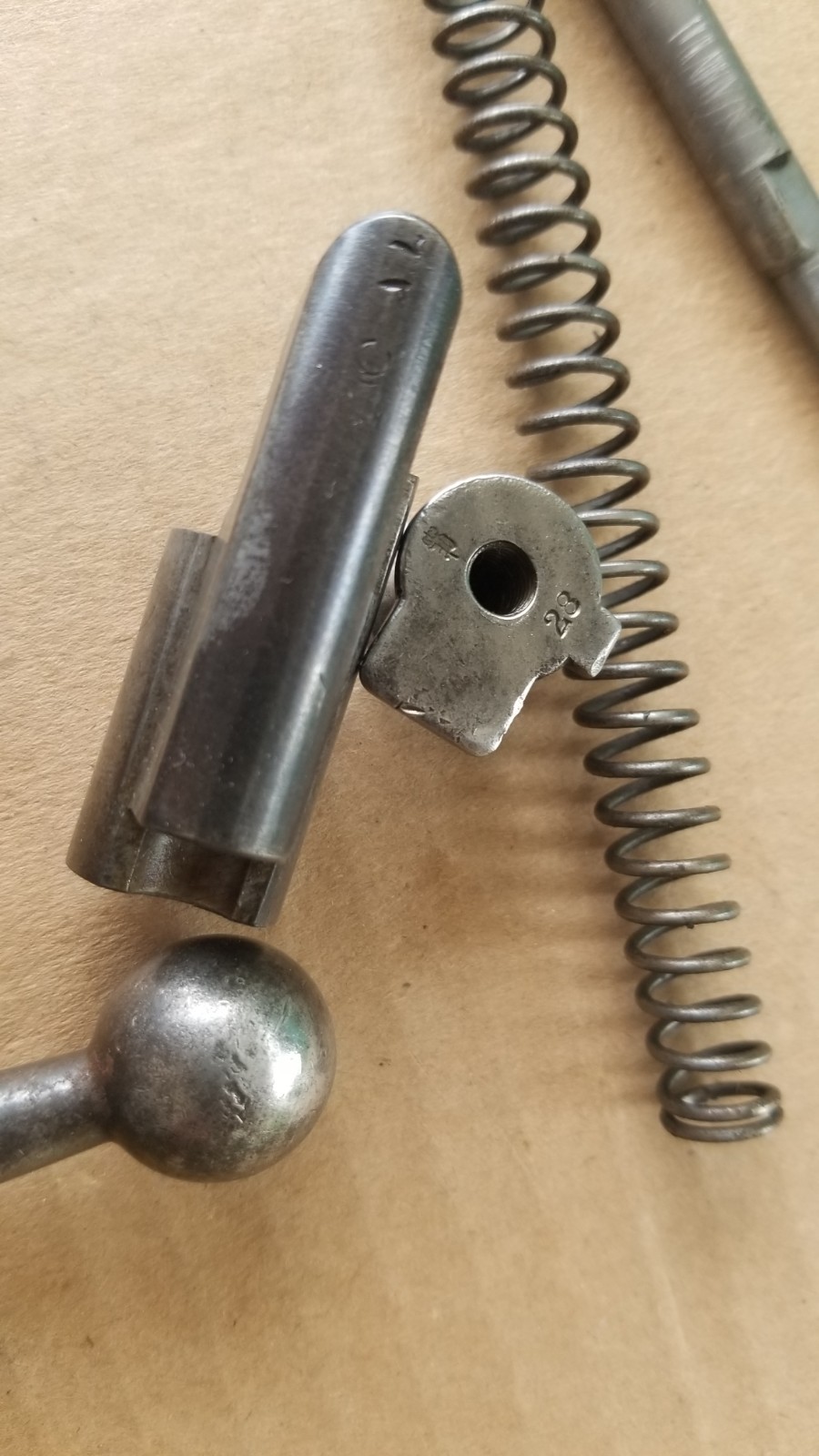 GEW 88 Commission BOLT Assembly NO Bolt Head WW1 German 1888 GEWEHR