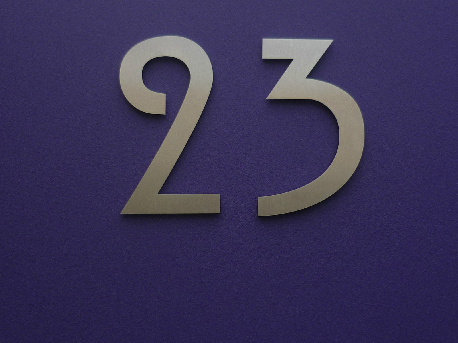 Art Nouveau - Mackintosh - Stainless Steel House Numbers/Numerals 12.5cm/5"