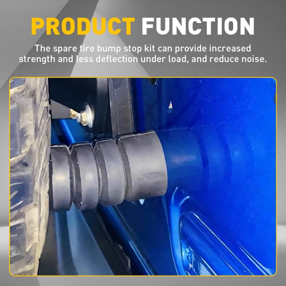 2X Tailgate Bump Stop For Jeep Wrangler JK 2018-23 Spare Tire Carrier Bump Stop