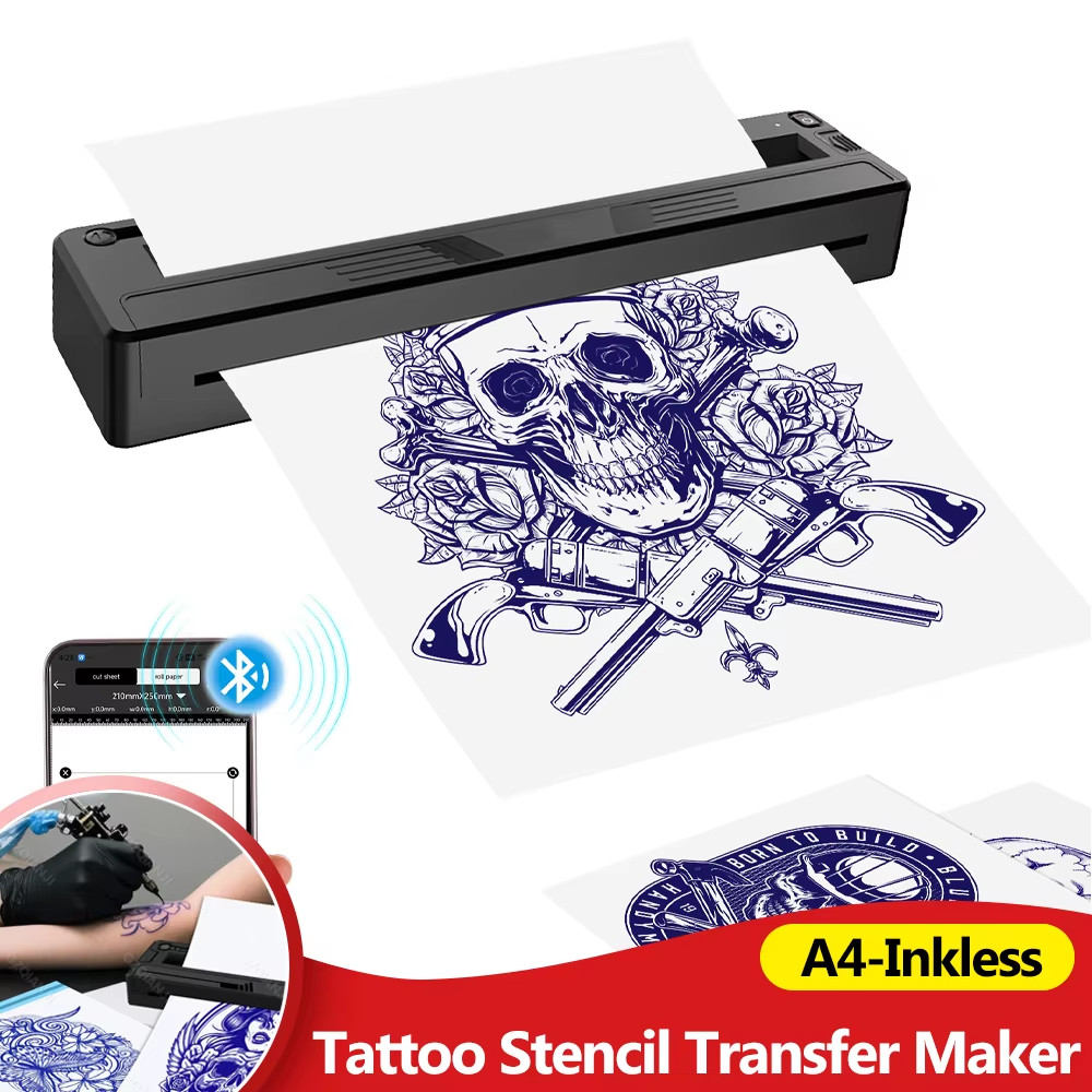  Tattoo Stencil Transfer Printer Machine A4 Portable Thermal Tattoo Maker Line