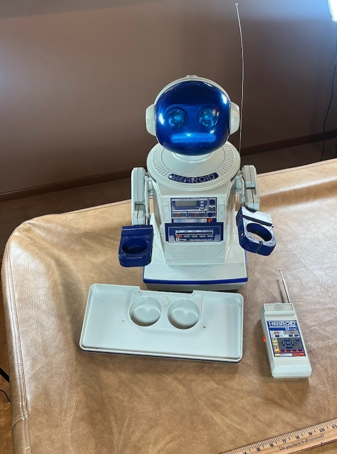 Vintage Hearoid Harold Omnibot Robot Japan Voice Command Module Tray