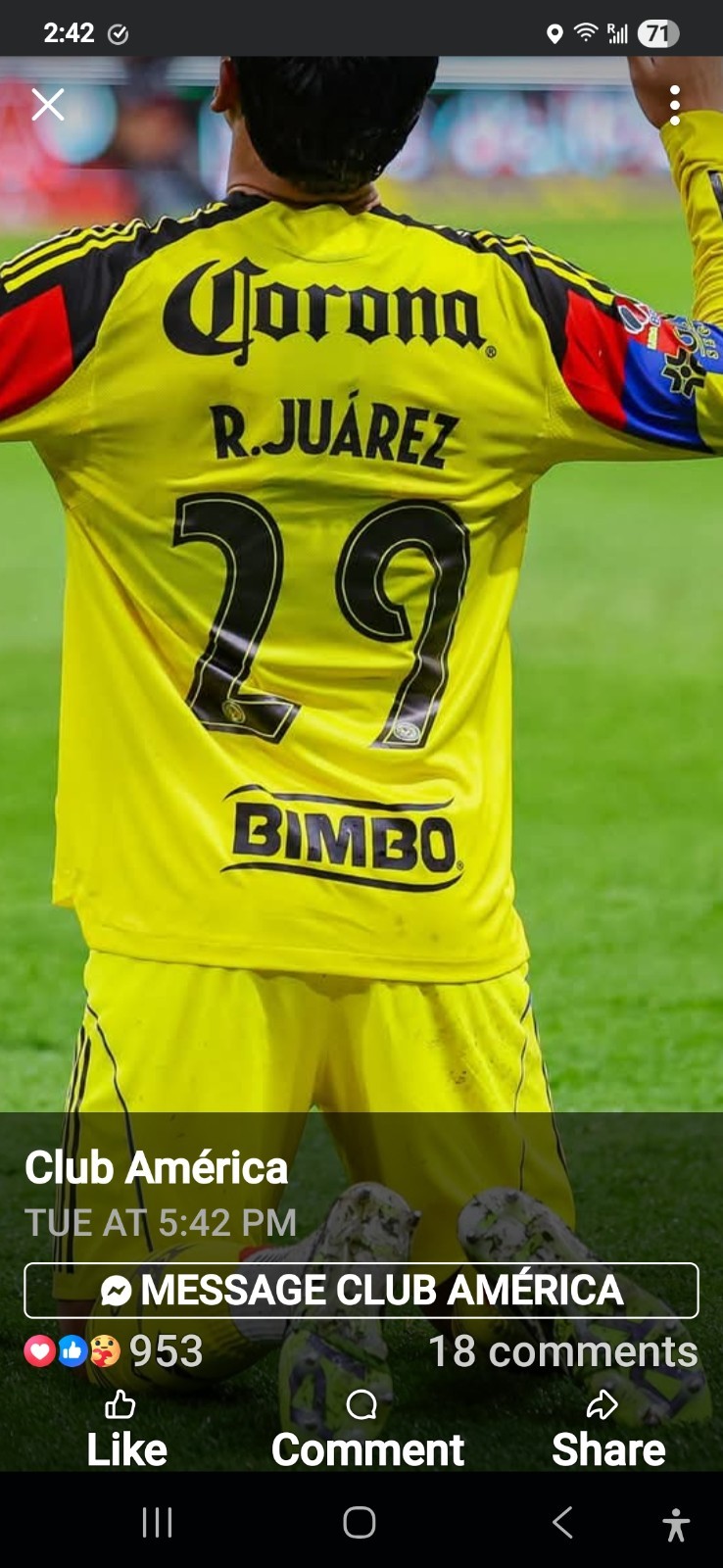 1 Parche BIMBO tu escoges para Jersey Club America Local o Visita 2025/2026