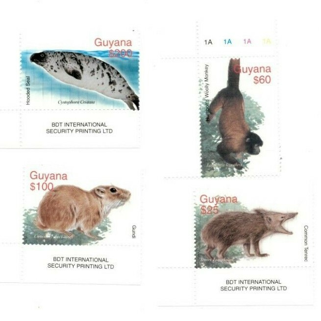 Guyana - 2003 - Animals - Set Of 4 Stamps - MNH