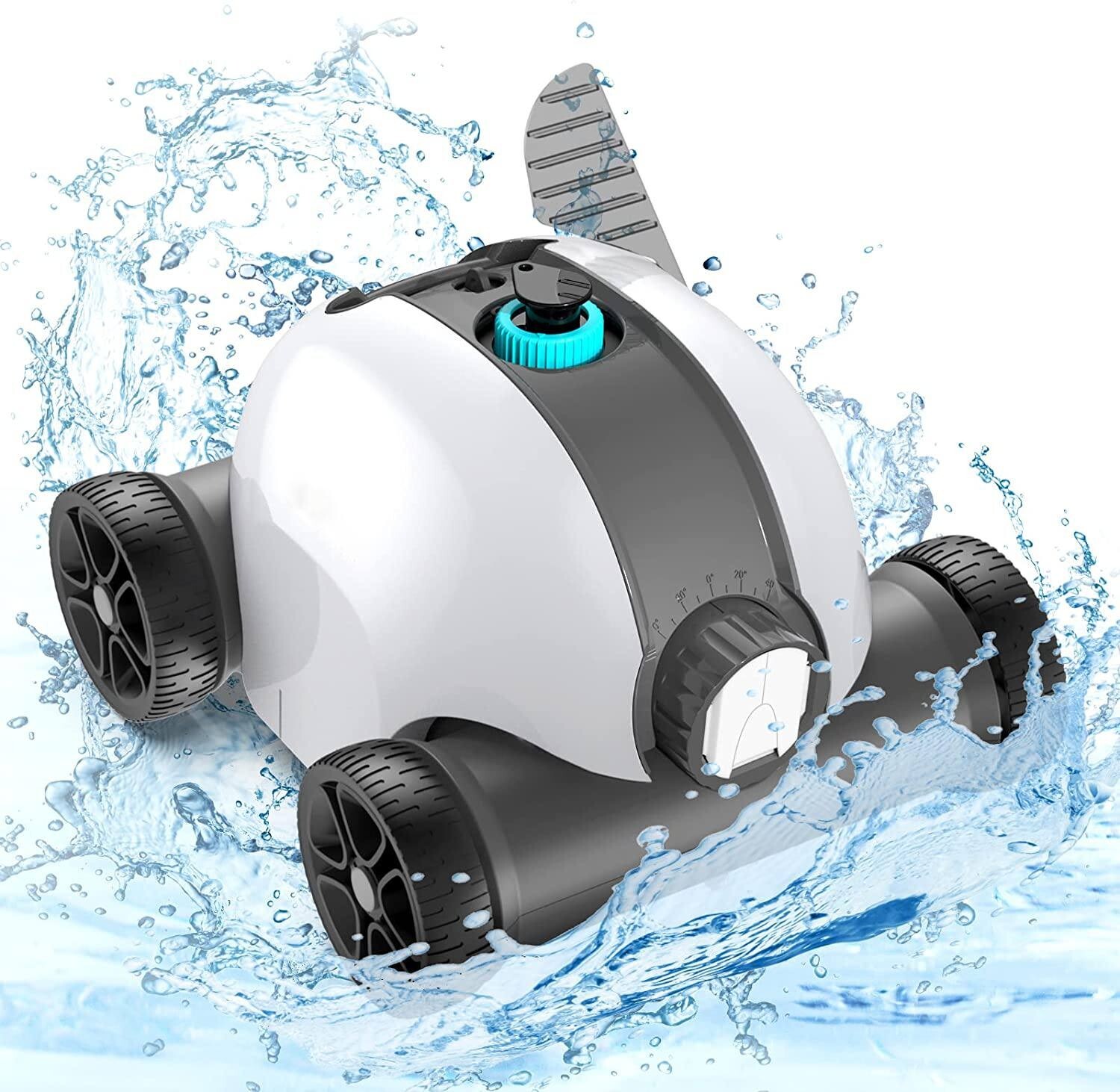 AIPER Cordless Robotic Automatic Pool Cleaner Vacuum,5000 mAh Rechargeable USED