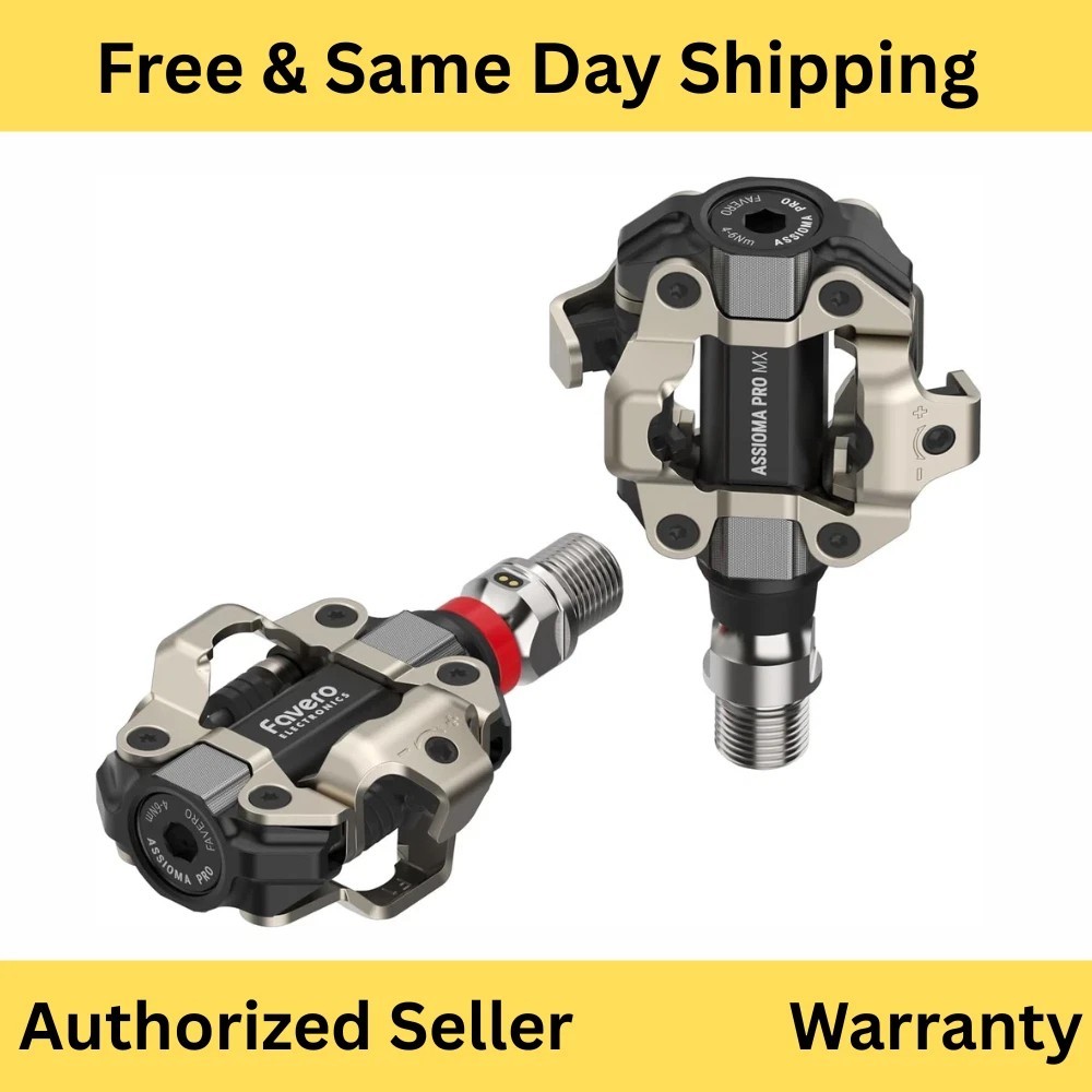 Favero Assioma PRO MX-1 Mountain Bike Power Meter Pedals SPD Rechargeable