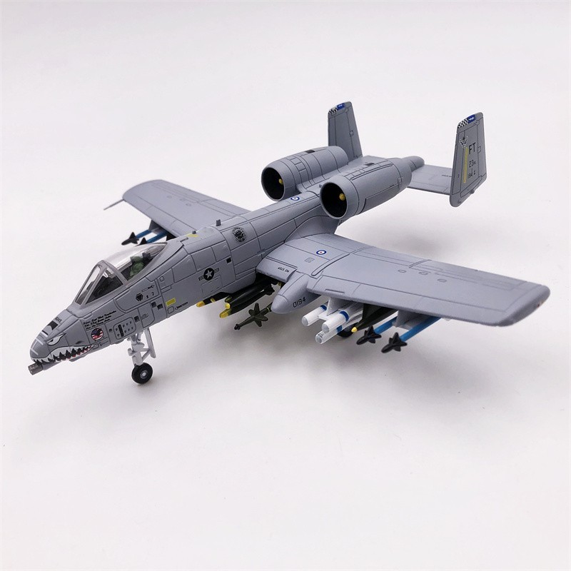 Wltk USAF A-10A Thunderbolt II Attack Plane Shark Painting 1/100 Diecast Model