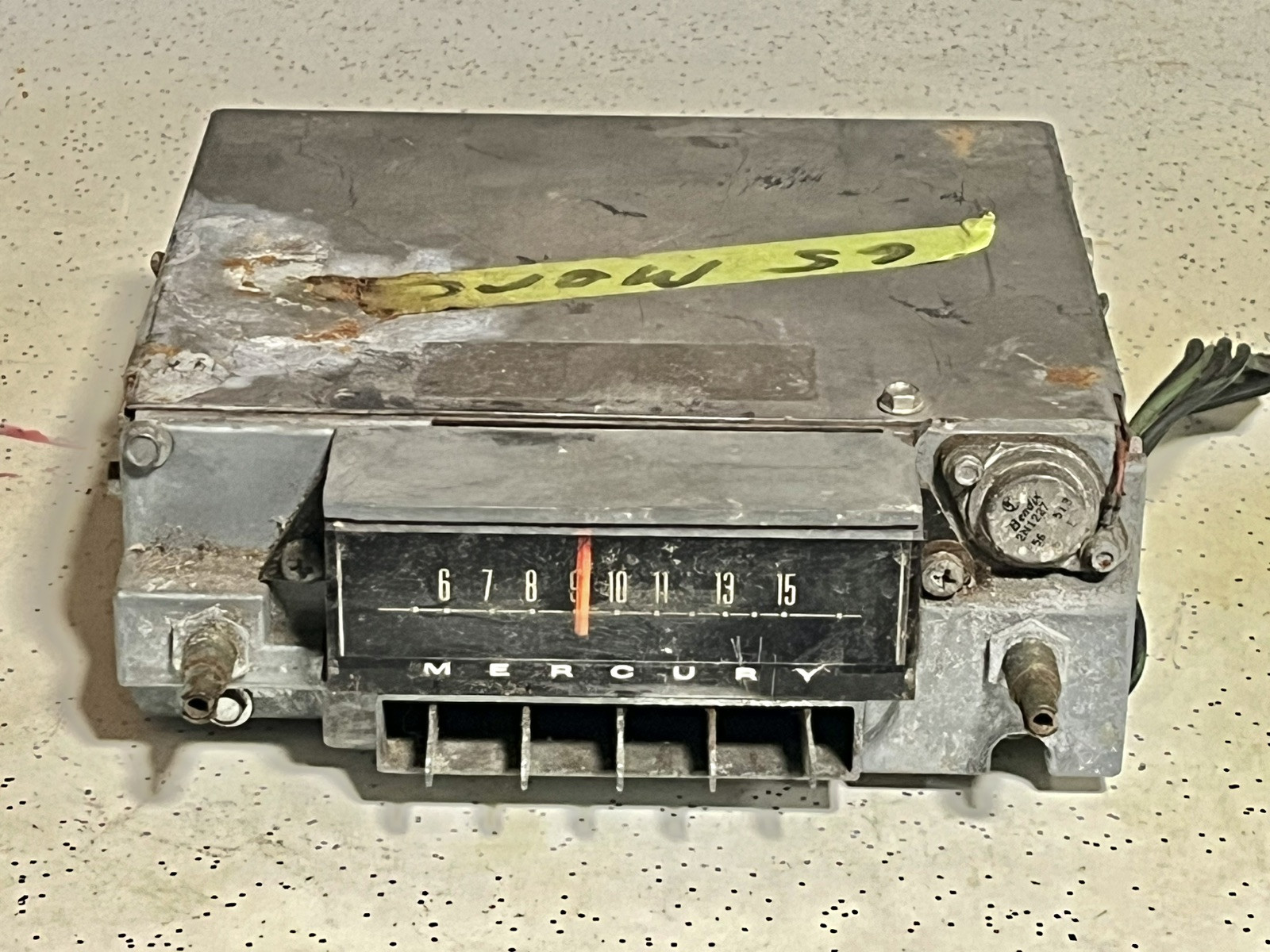 1965 Mercury AM Radio, 5TBM Untested