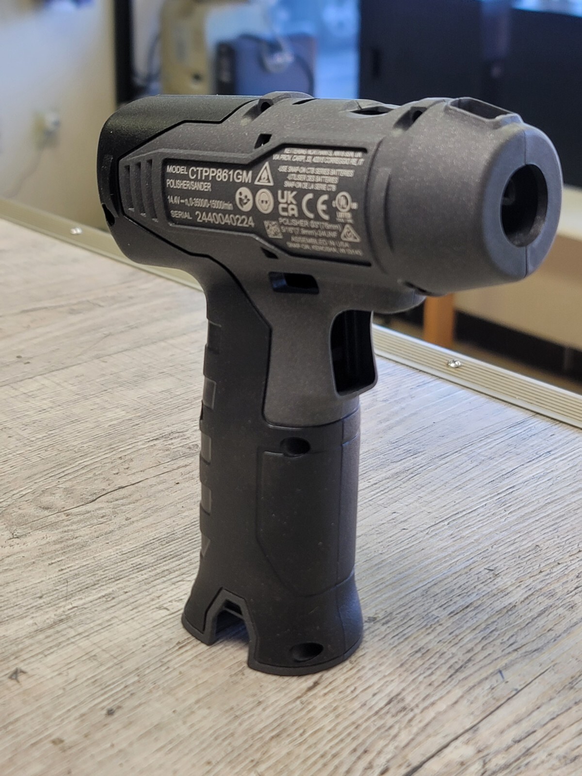 Snap-on Gun Metal 14.4v MicroLithium Cordless Polisher Prep Tool CTPP861 Repair