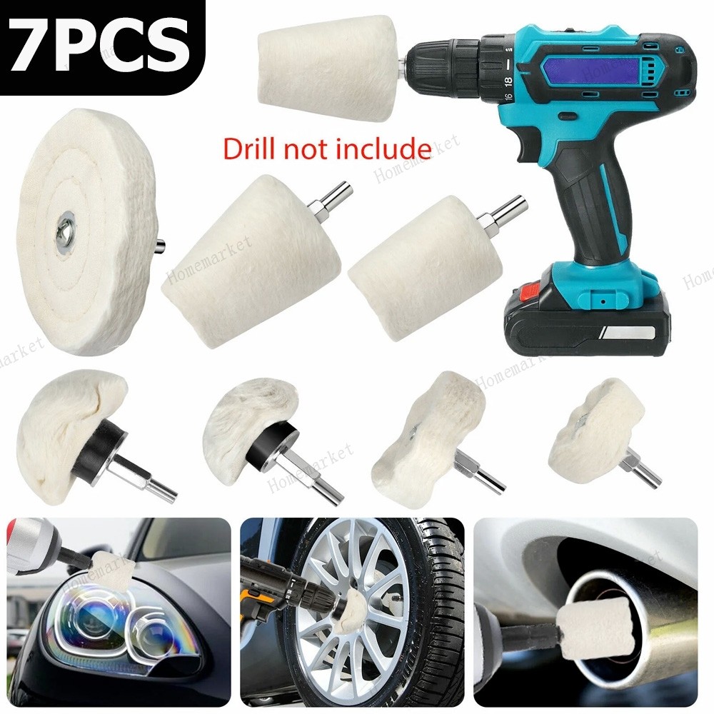 Cotton Metal Aluminum Polishing Wheel Kit for Drill Die Grinder Car Buffing Pads