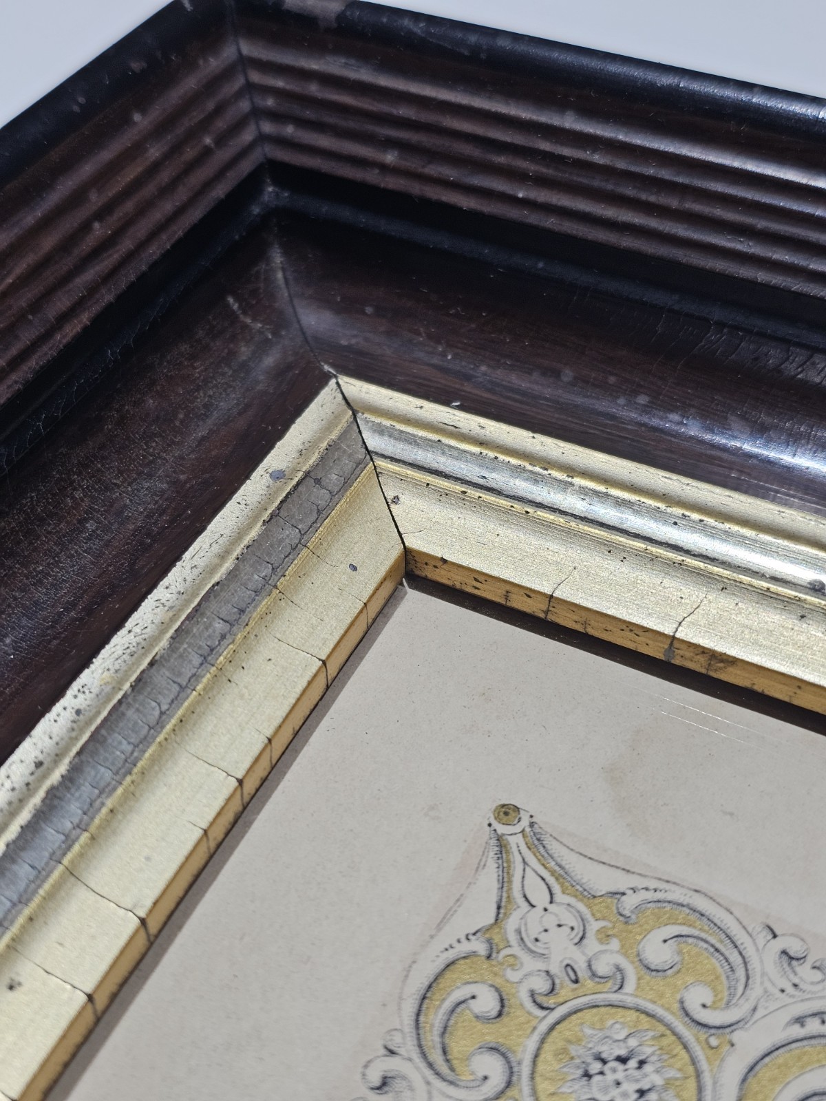 Antique C.1884 Michigan Large Size Marriage Certificate Framed. 14 X 19 Opening