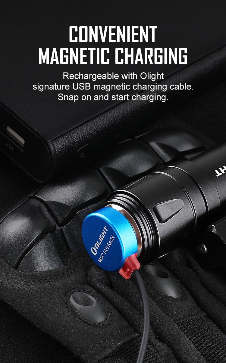 Olight Odin GL Mini 1000 Lumen Tactical Flashlight, White LED & Green Laser