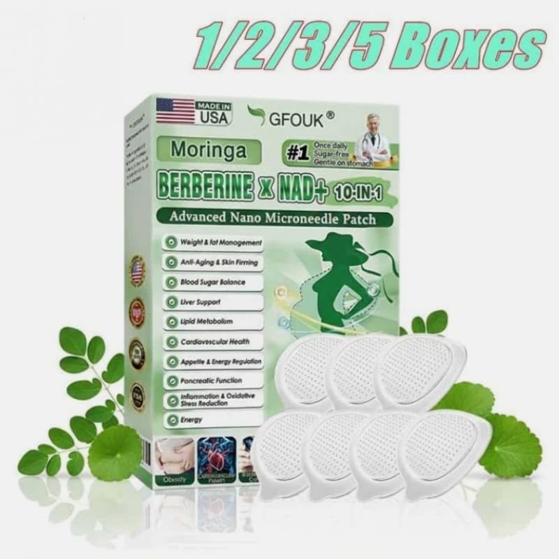 (7pcs) Advanced Nano Microneedle Patch Moringa Berberine x NAD+10-in-1