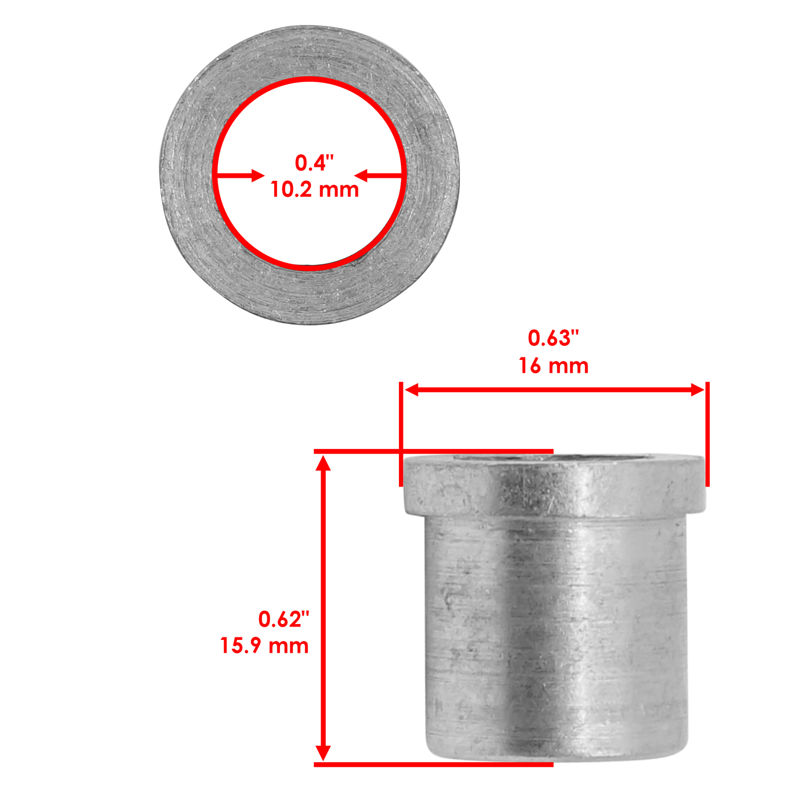 Front Upper & Lower A-Arm Bushing Kit For Honda Sportrax 300 TRX300EX 93-04 L/R