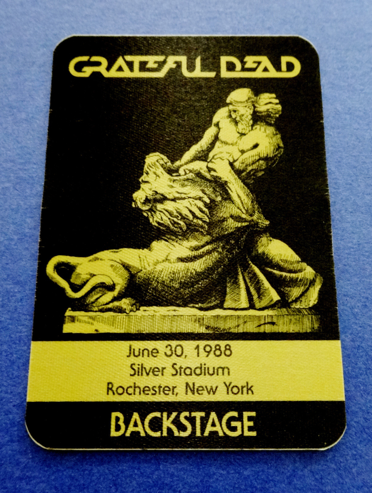 Grateful Dead Backstage Pass Rochester New York Silver 6/30/88 6/30/1988 Samson
