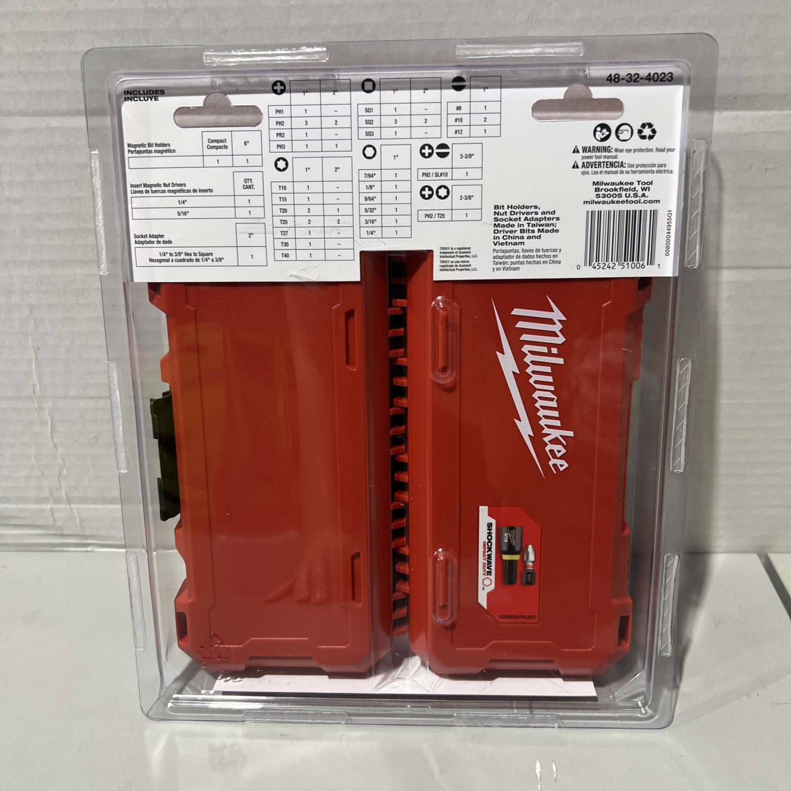 Milwaukee 48-32-4023 SHOCKWAVE Impact Duty Steel Driver Bit Set (45-Piece)