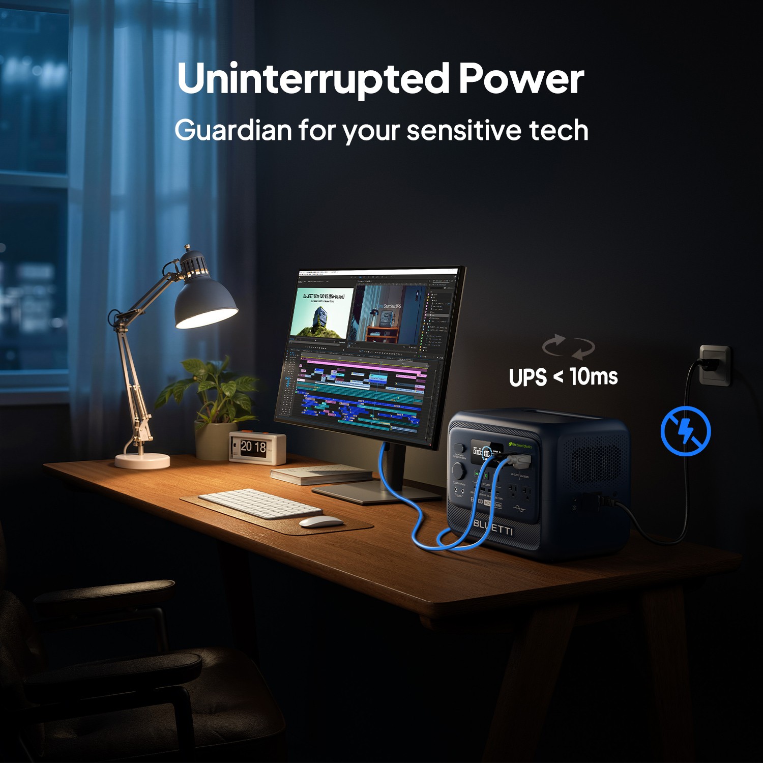 BLUETTI Elite 100 V2 Bio-based 1024Wh 1800W Portable Power Station for Outdoors