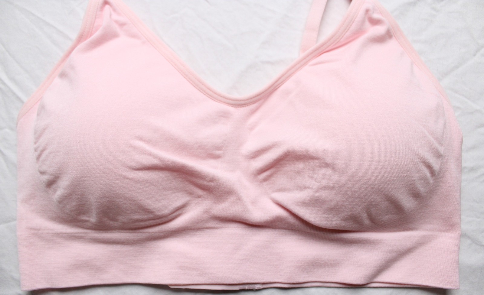 Bra Bar Women's Soft Everyday Back Closure Bra CA4 Ballet Slipper Medium NWT