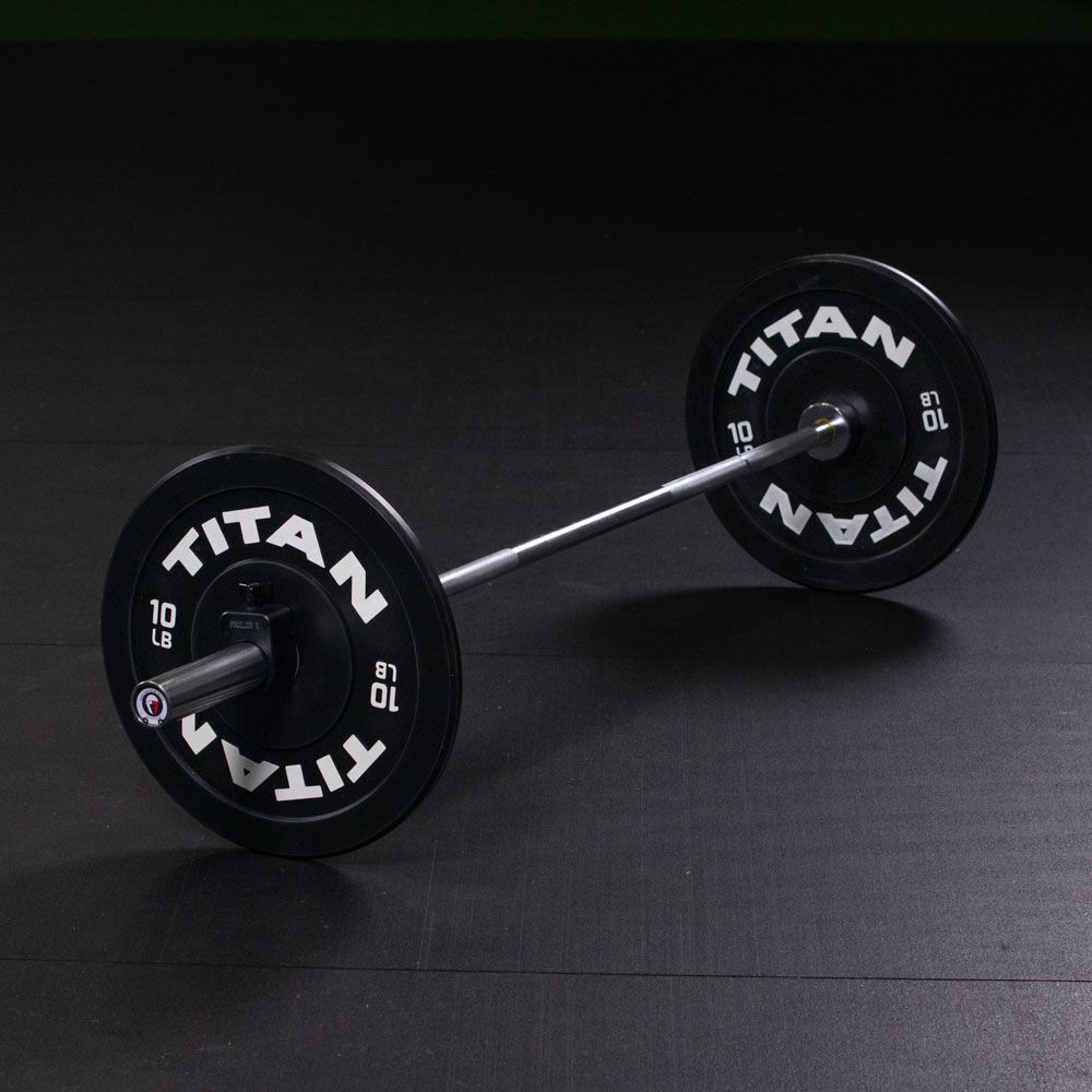 Titan Fitness Olympic Technique Training Barbell, 6 FT Chrome Finish, 15 KG