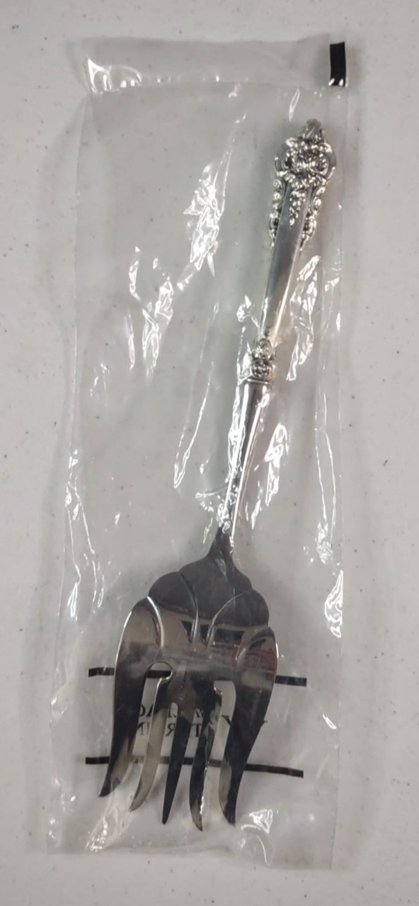 Wallace Silversmiths Grande Baroque Serving Fork & Ladle Spoon Sterling Handles