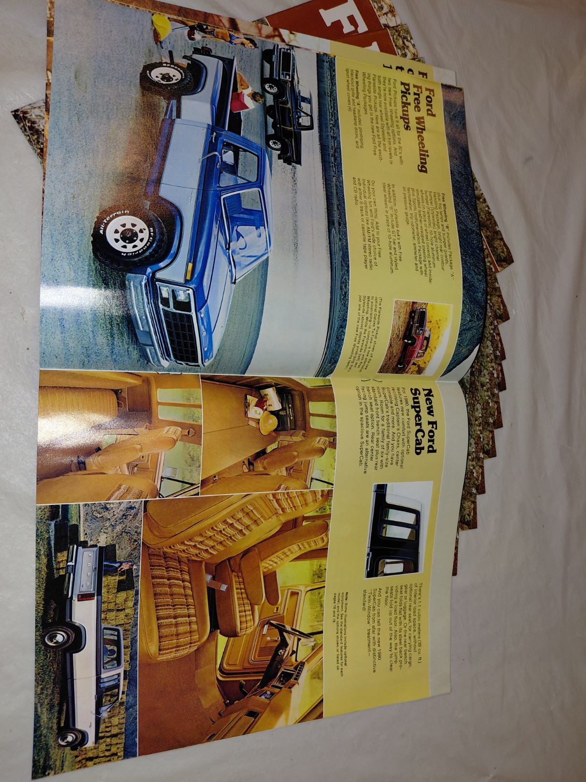 Lot Of 10 Vintage 1980 Ford Pickup Sales Brochures - New Old Stock