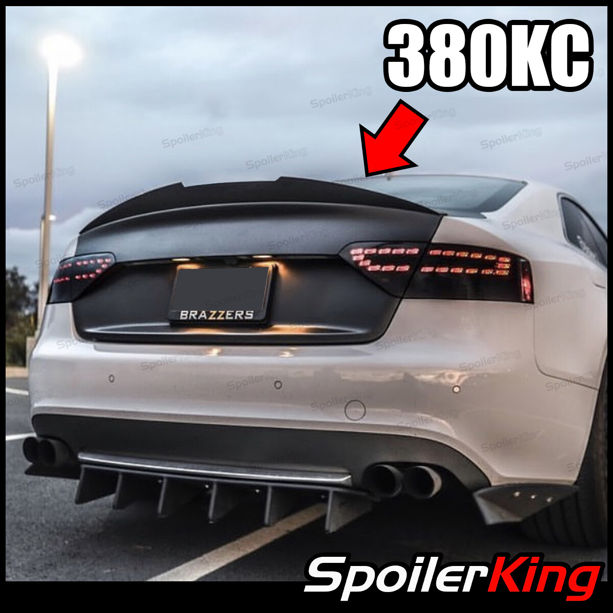SpoilerKing 380KC Universal 30"- 55" Custom Rear Polyurethane Trunk Spoiler Wing