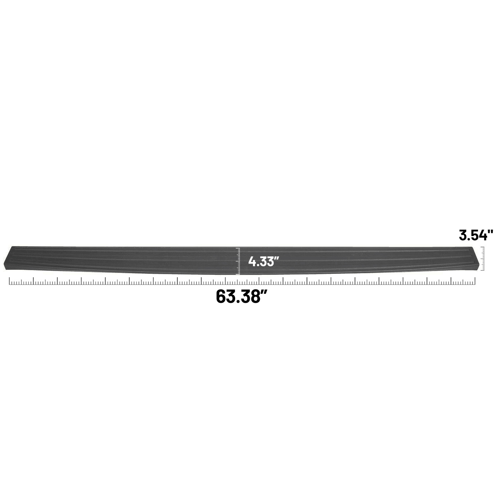 For 2009-2014 Ford F150 Tailgate Top Protector Spoiler Cover Moulding Cap Black