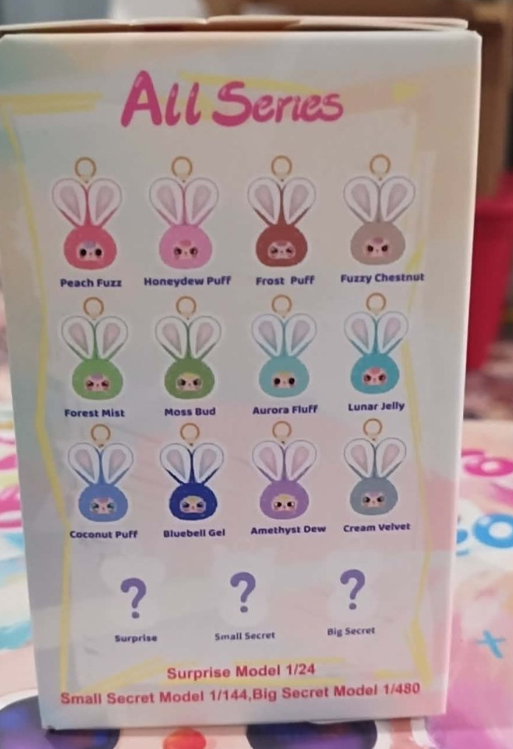 BABY THREE Petite Macaron Cute Bunny Head FULL CASE 12X Brand New UNOPENED 12X