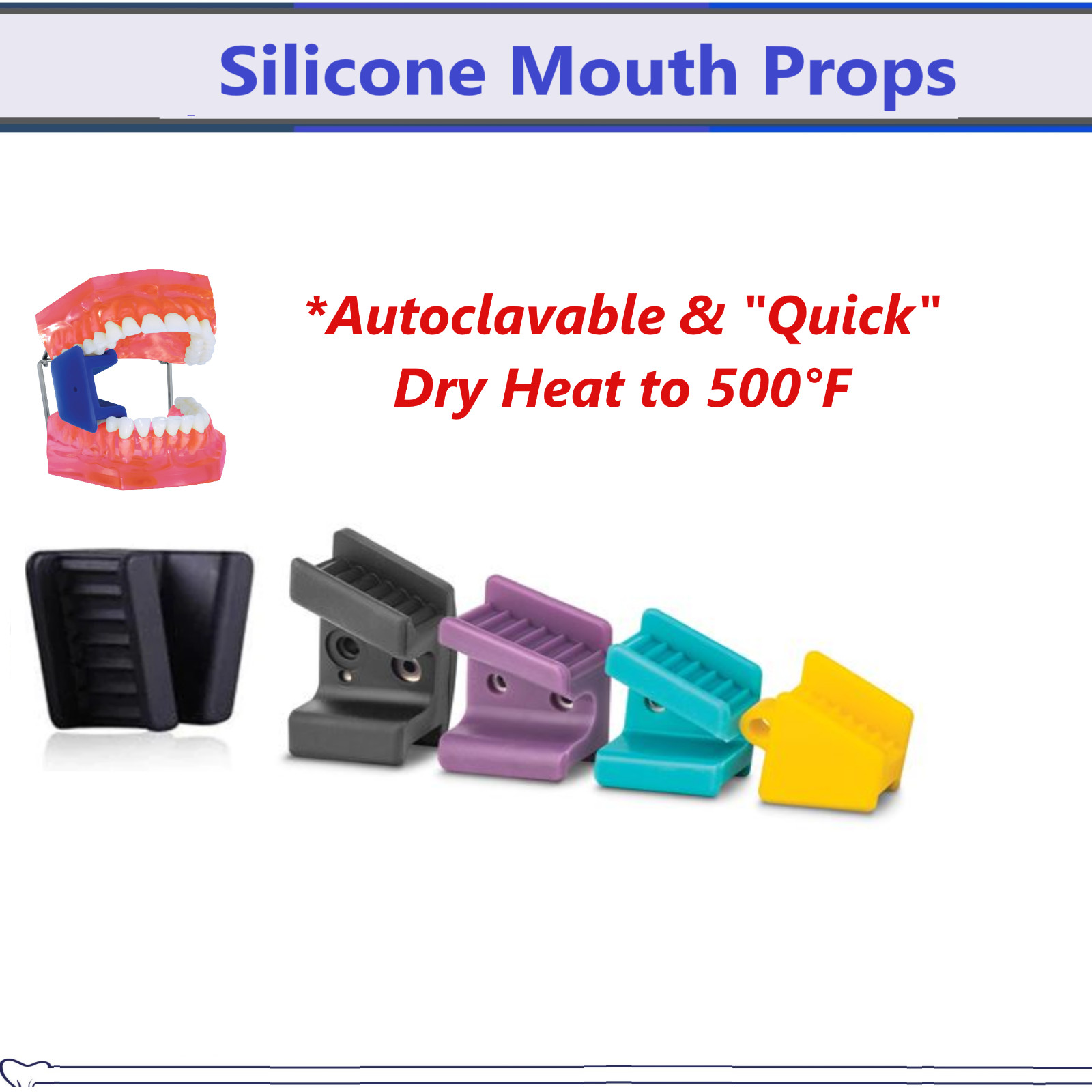 DENTAL MOUTH PROP BITE BLOCKS CHILD ADULT Medium XLarge Large Small LATEX FREE