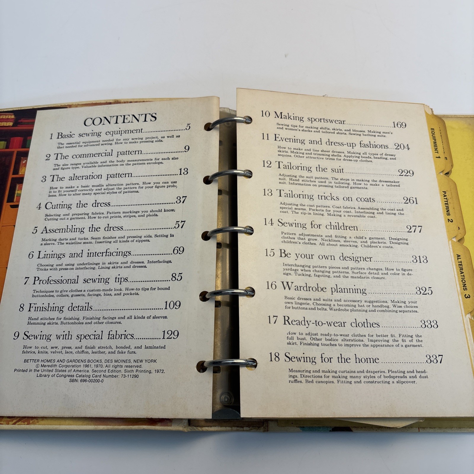 Vintage Better Homes & Gardens Sewing Book 1972