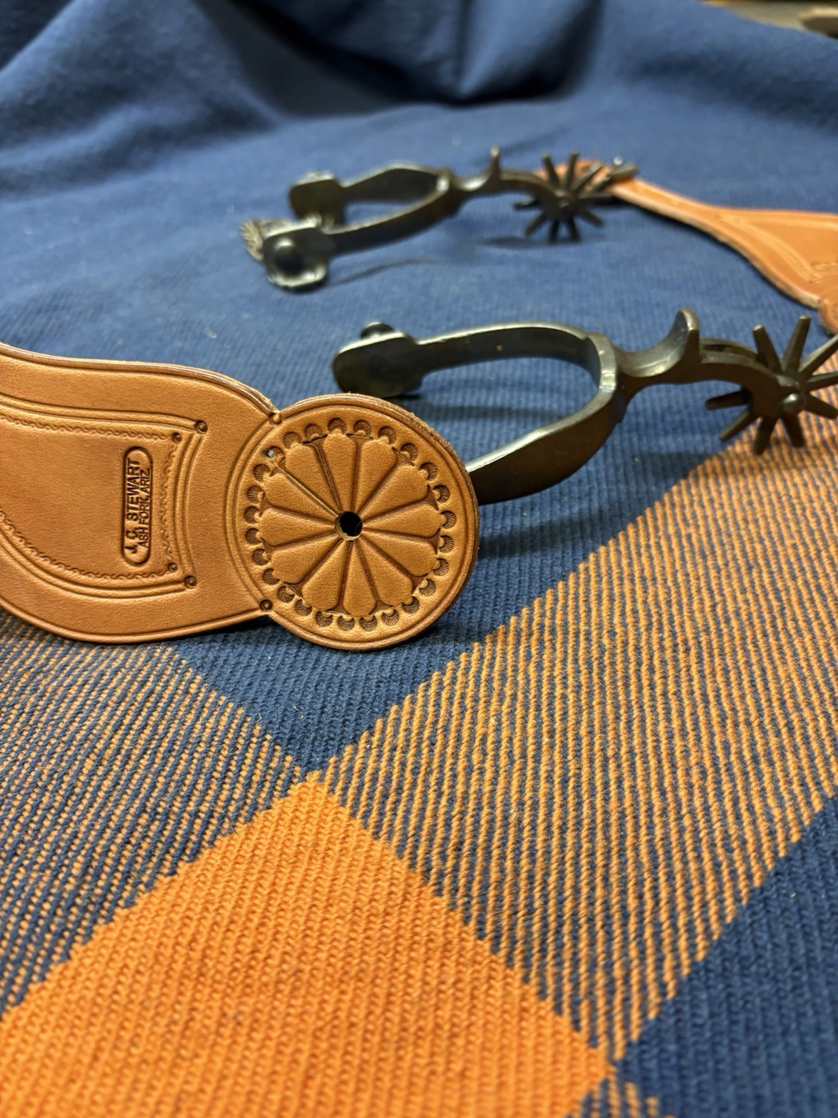 Meanea Style Old West Spur Straps, by Stewart Saddlery of Arizona