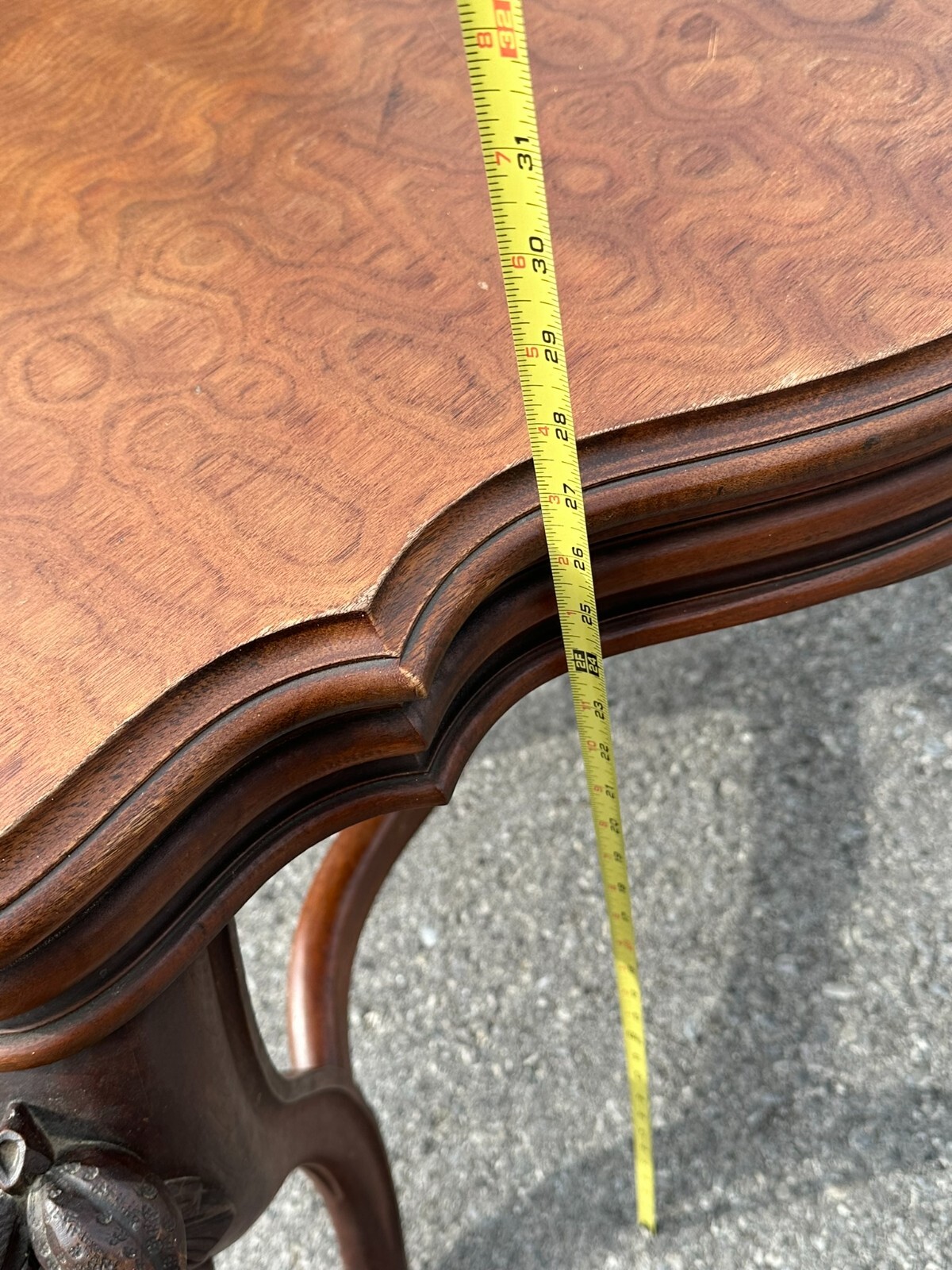 antique carved victorian parlor table center stand 1870 clean turtle top