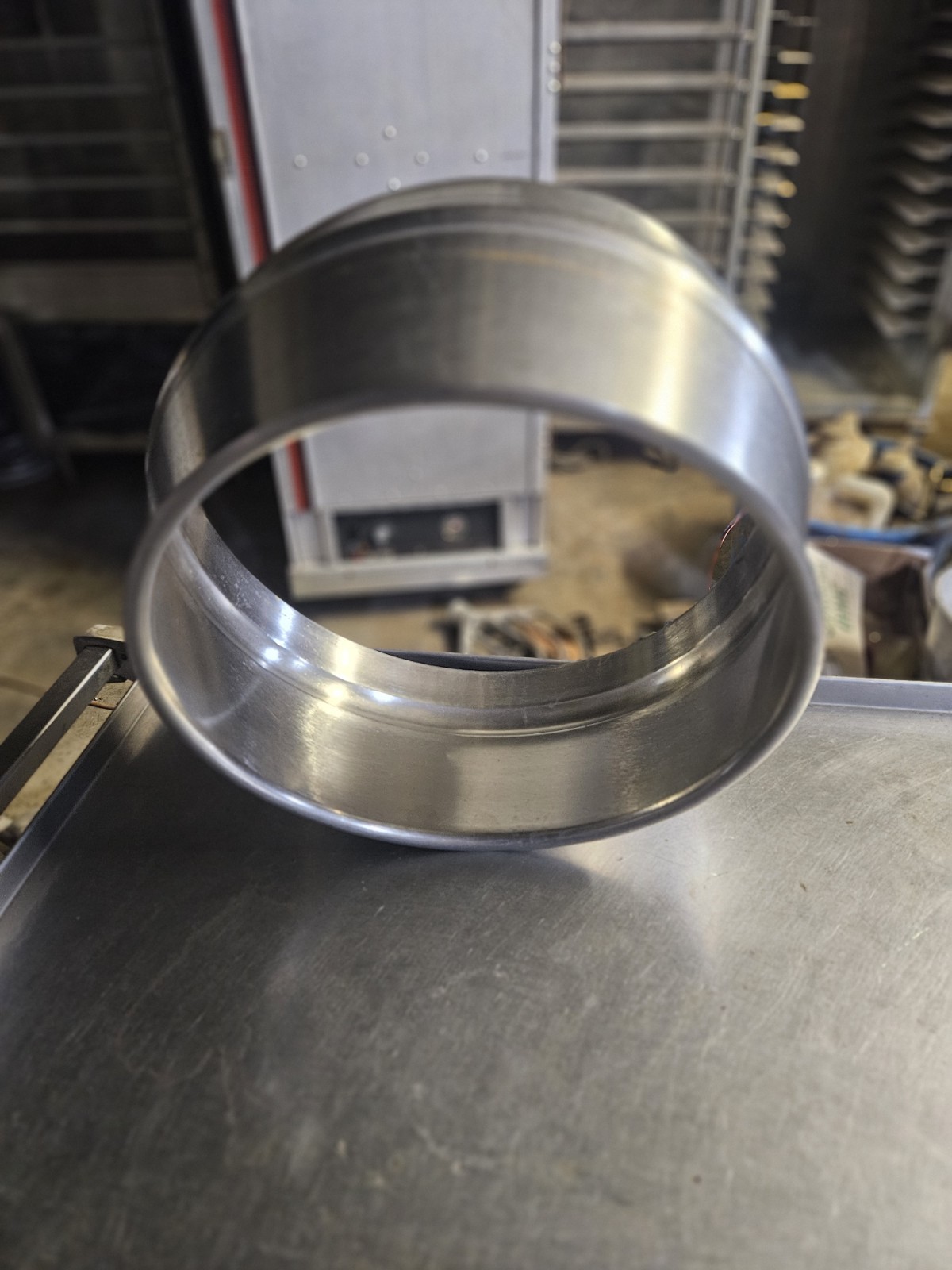 Hobart Mixer Extension Ring Sterling Steel For D-300 Or D-340 Still Good