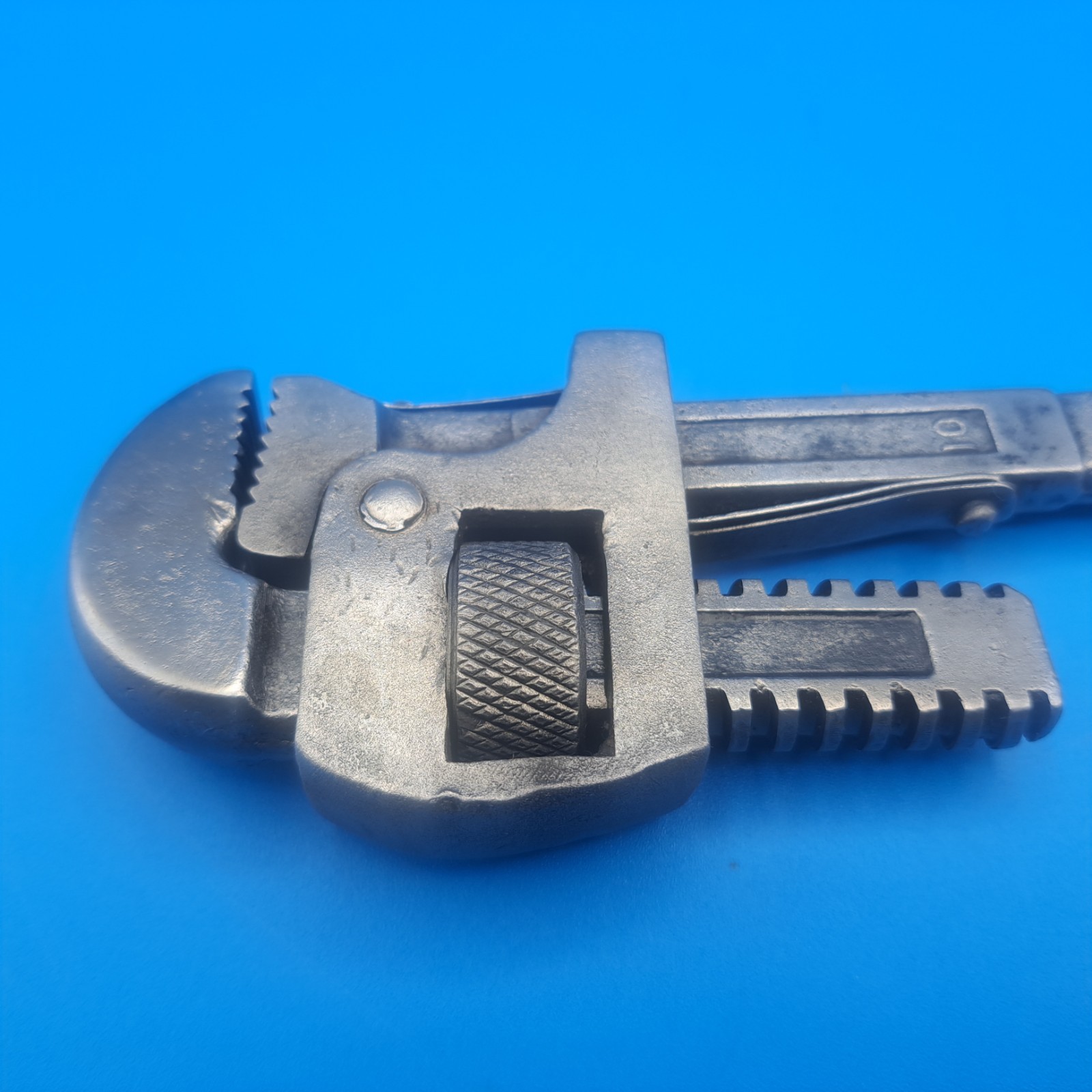 Vintage Ben Hur 10 Inch Pipe Wrench, 0 to 1 3/4" Jaw Opening