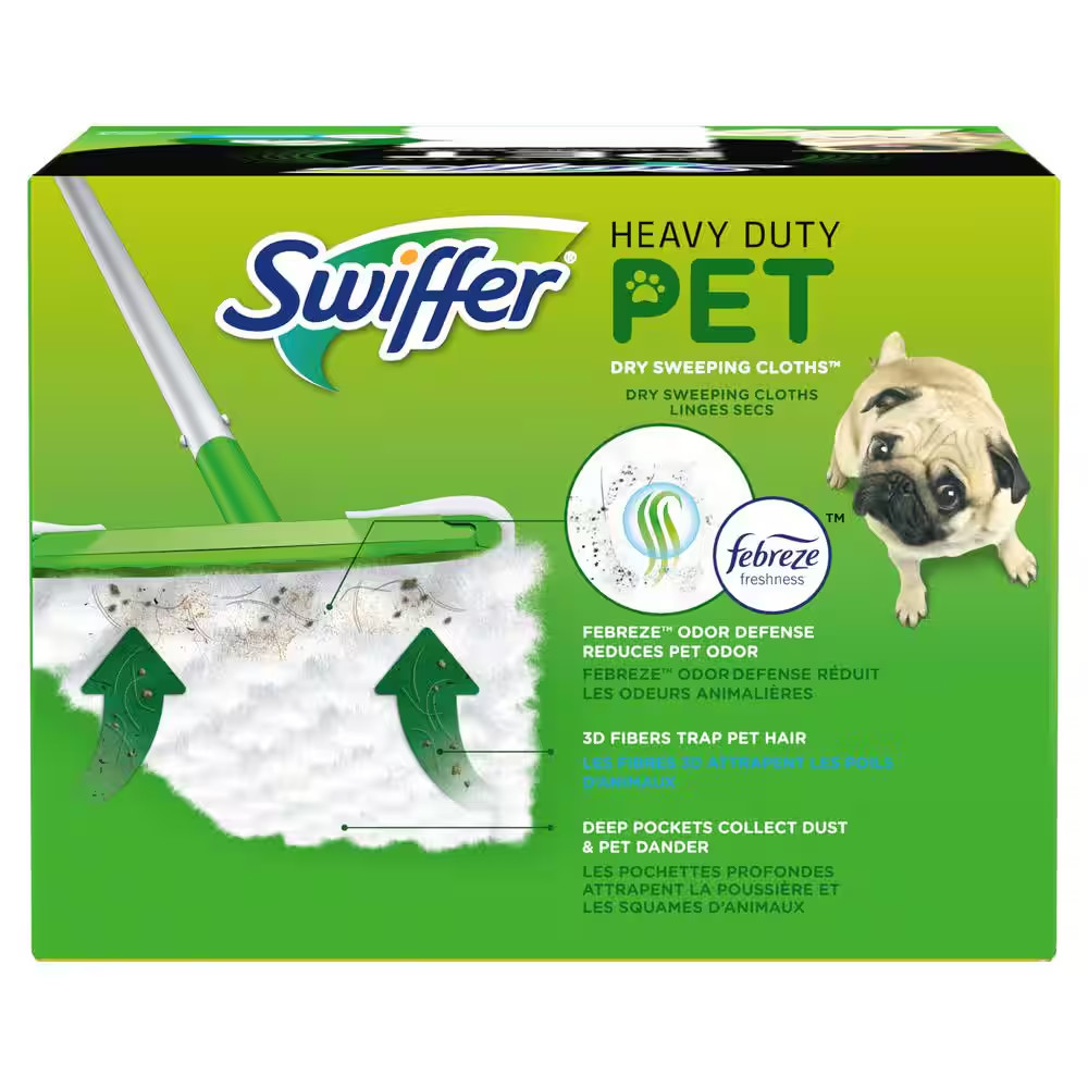 Sweeper Pet Heavy Duty Dry Cloth Refills (20-Count)