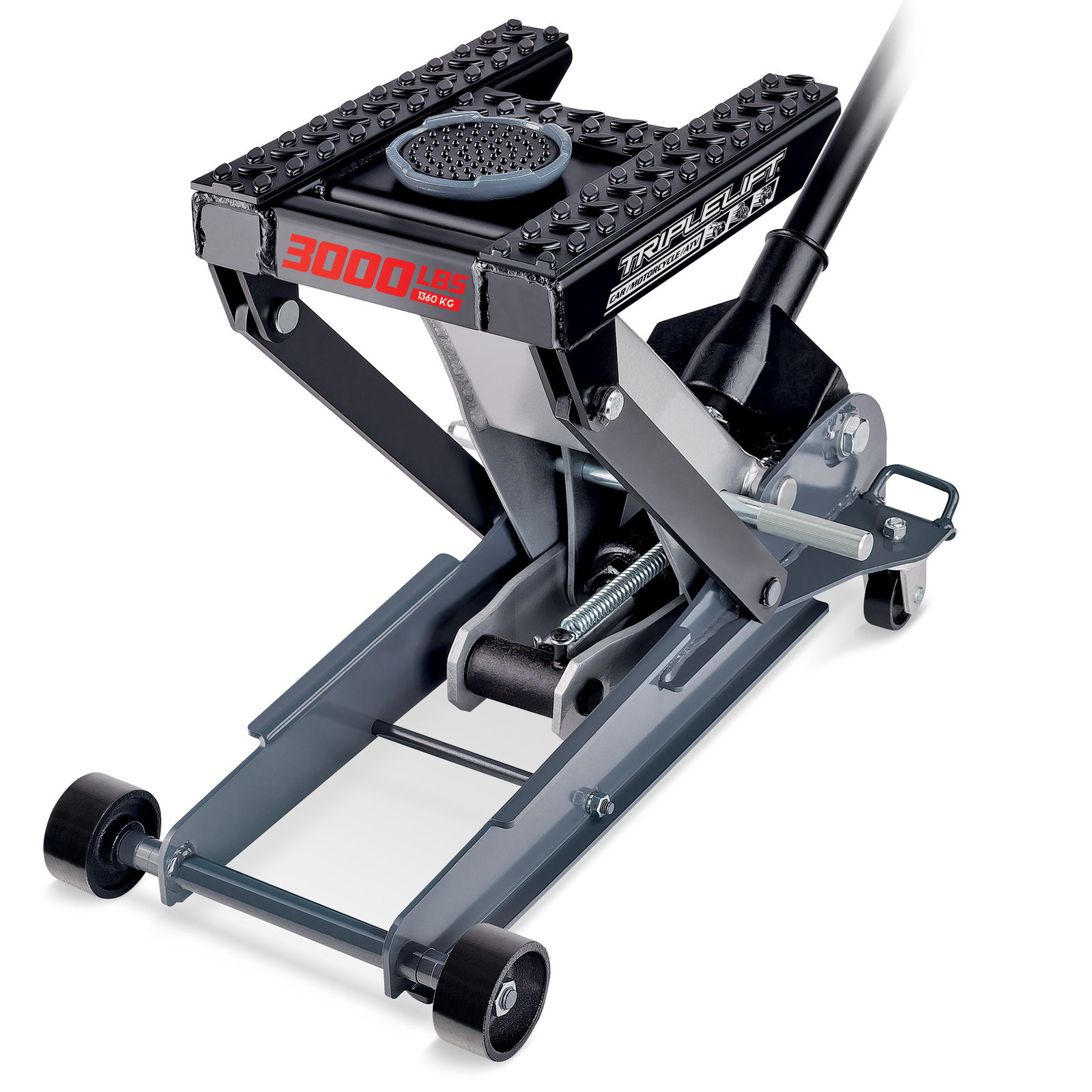 Powerbuilt 3000 Lb ( 1.5 Ton) Triple Lift Garage Jack - 620622E