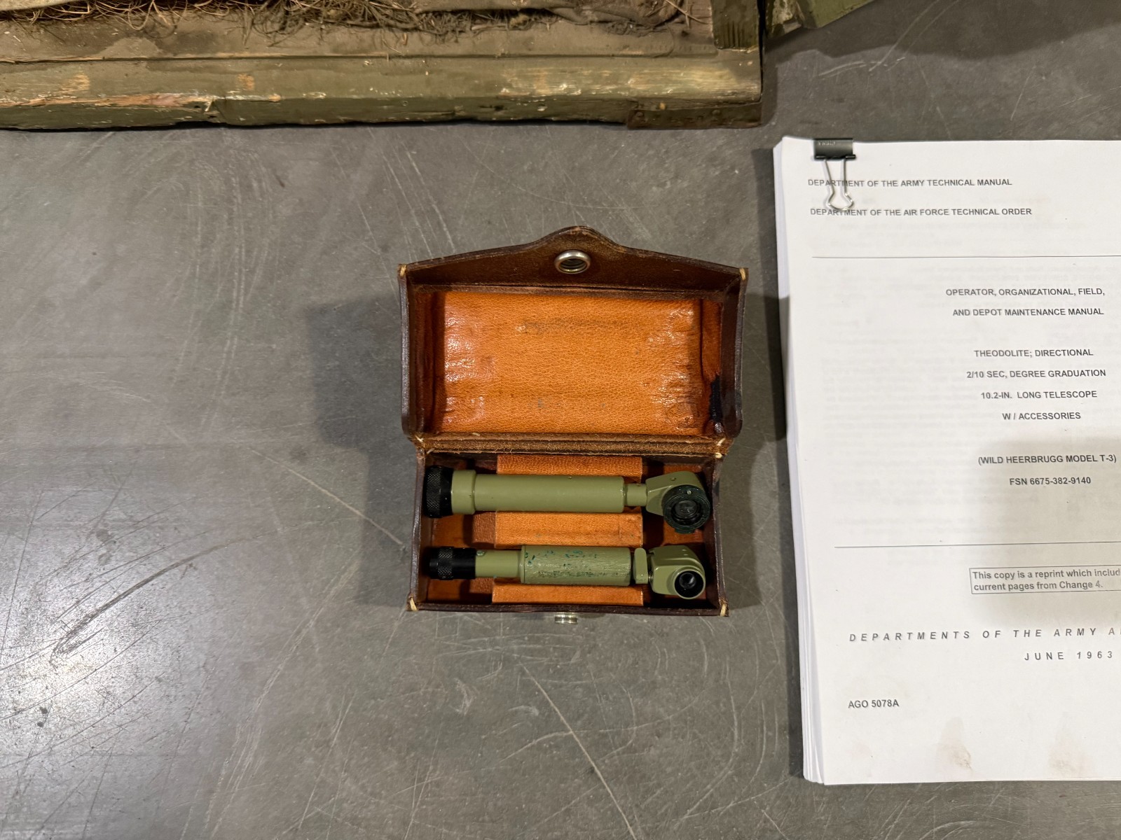 Wild Heerbrugg T3 Theodolite with Bullet and Transport Case T3-58455