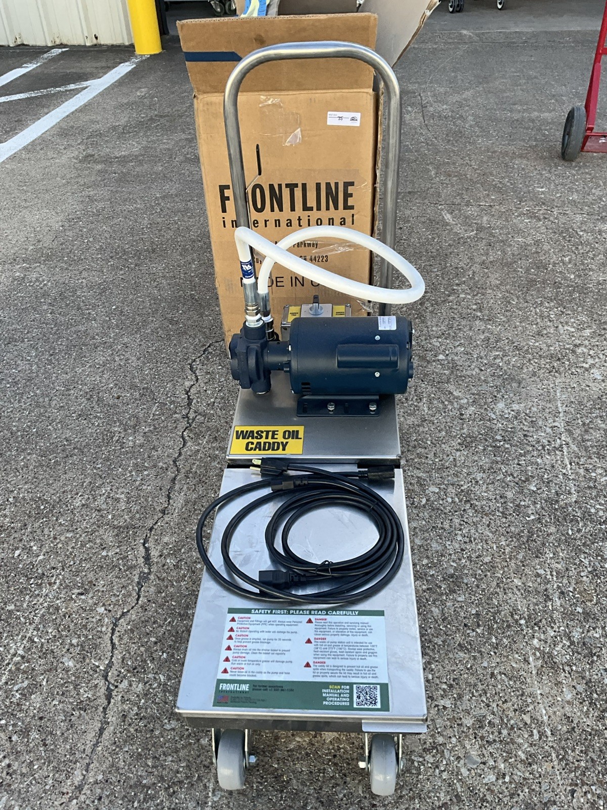 2024 Frontline International 10SS Grease Caddy filter Heated Grease Oil Filter E