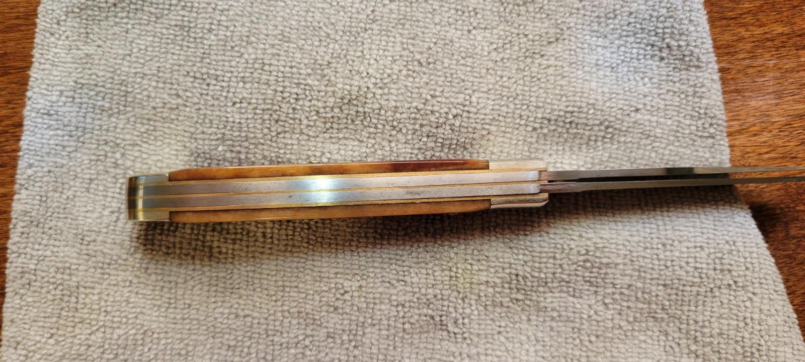 Boker 2525 White Lightning Limited Ed Trapper Pocket Knife with Box Germany