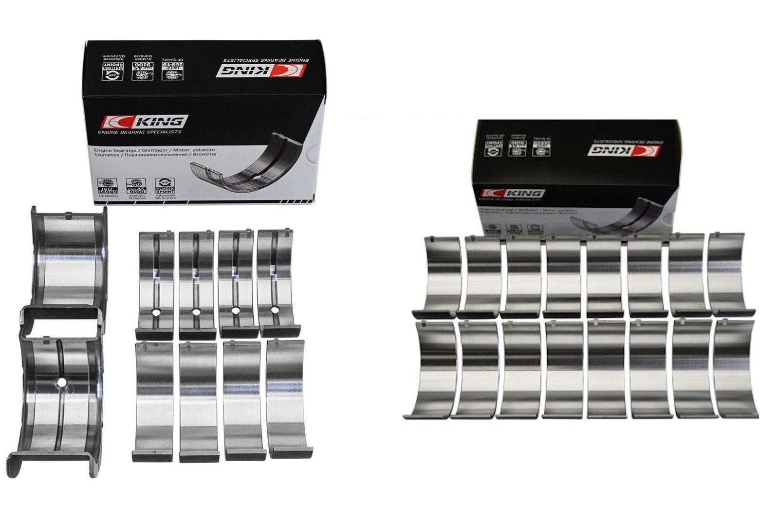 King SI Main / Rod Bearings Set for 1968-2002 Chevrolet SBC 305 327 350 5.0 5.7