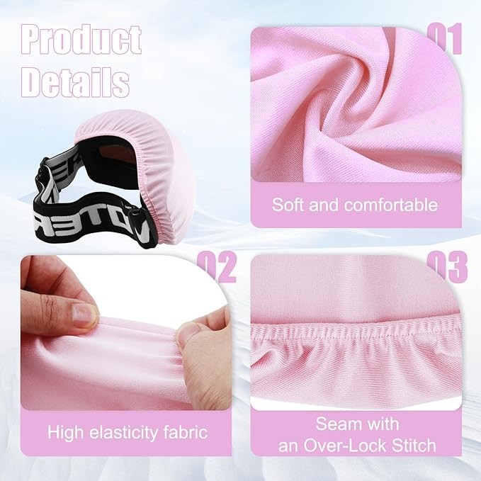 Ski Goggle Cover Sleeve, Snowboard Goggle Cover Microfiber Protective Lens Scrat