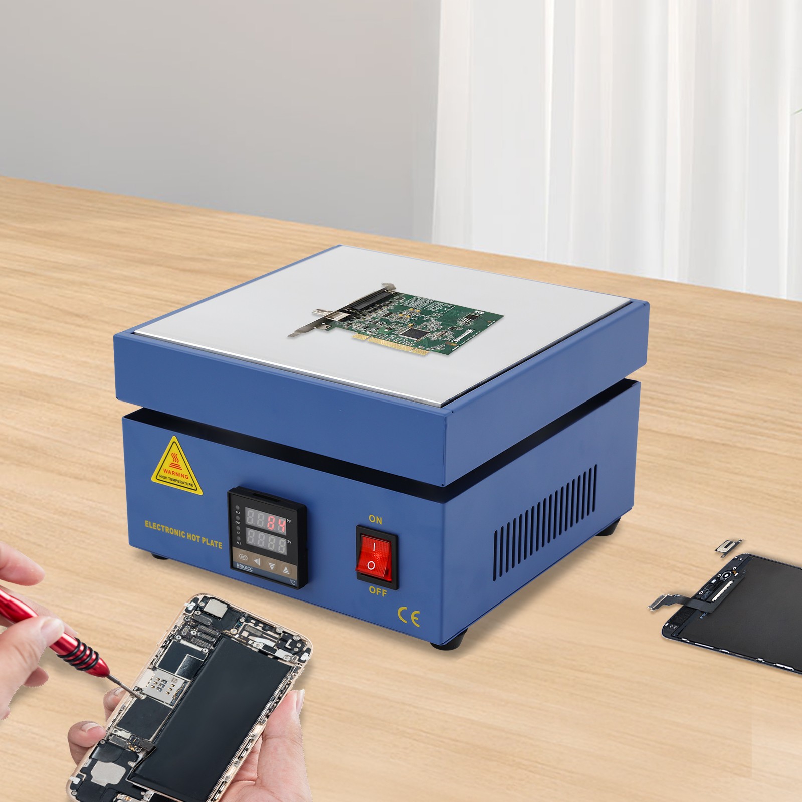 Hot Plate 752°f 850w Electric Soldering With Led Display For Pcb Rework