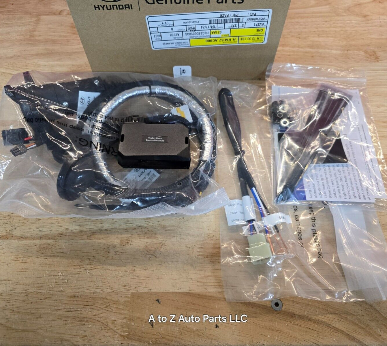 NEW 2024-2025 Hyundai Santa Fe Trailer Tow Hitch Wiring Harness Kit, OEM