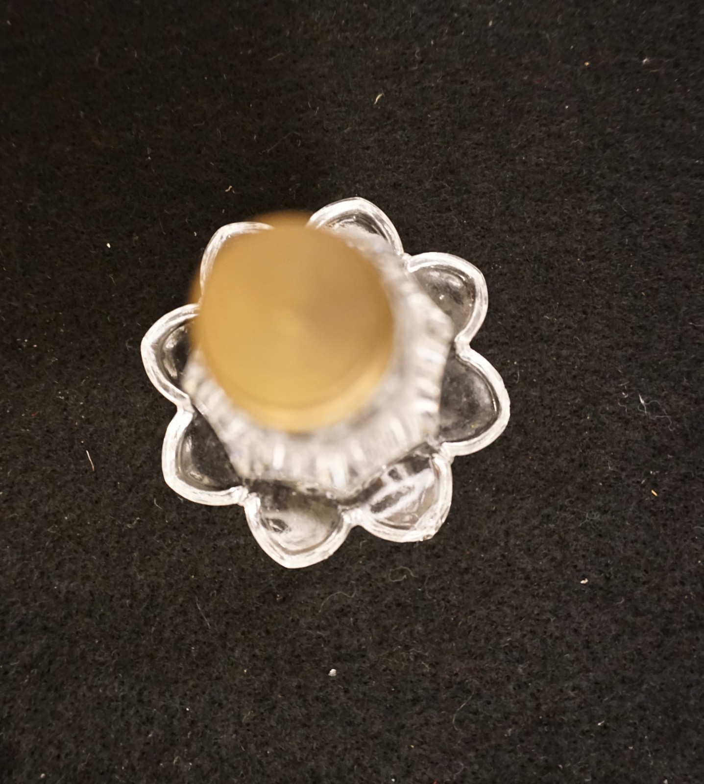 Antique Baccarat chandelier cup/lighting part/Hand Cut/France C.1900/Crystal