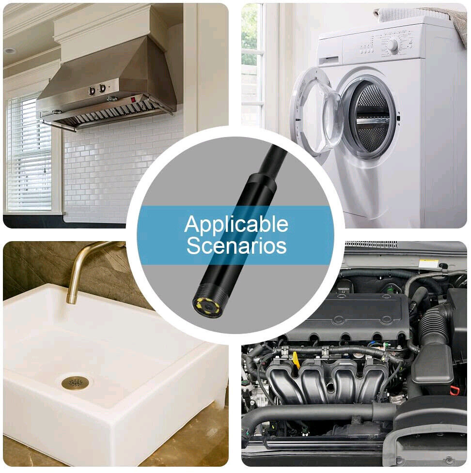 7mm HD Snake Endoscope Borescope Inspection Camera for USB Type C Android PC