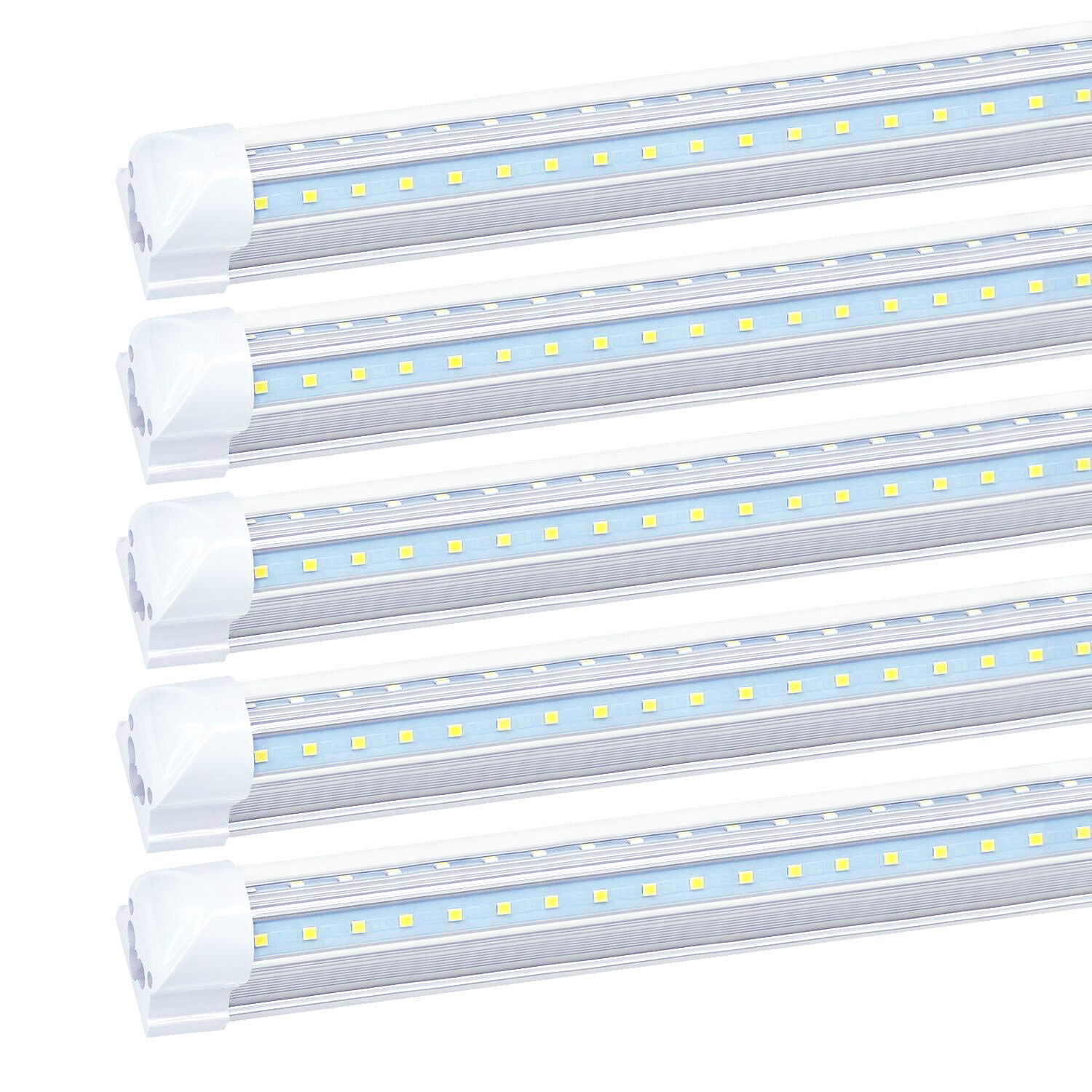 25 Pack T8 8FT LED Tube Light Bulbs 72W 6500K 8 Foot LED Shop Light Fixture