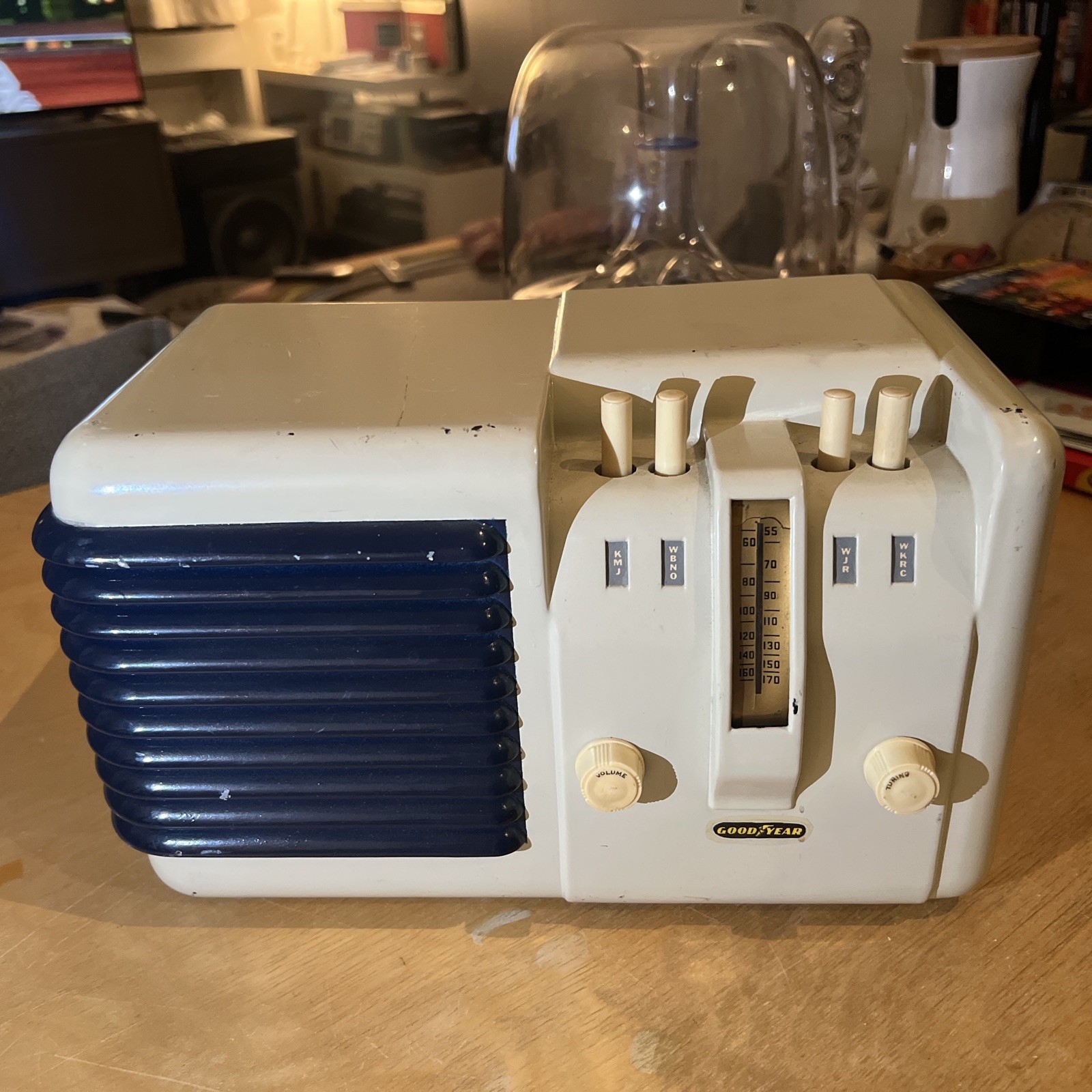 Goodyear Vintage Bakelite AM Tube Radio Late 30’s