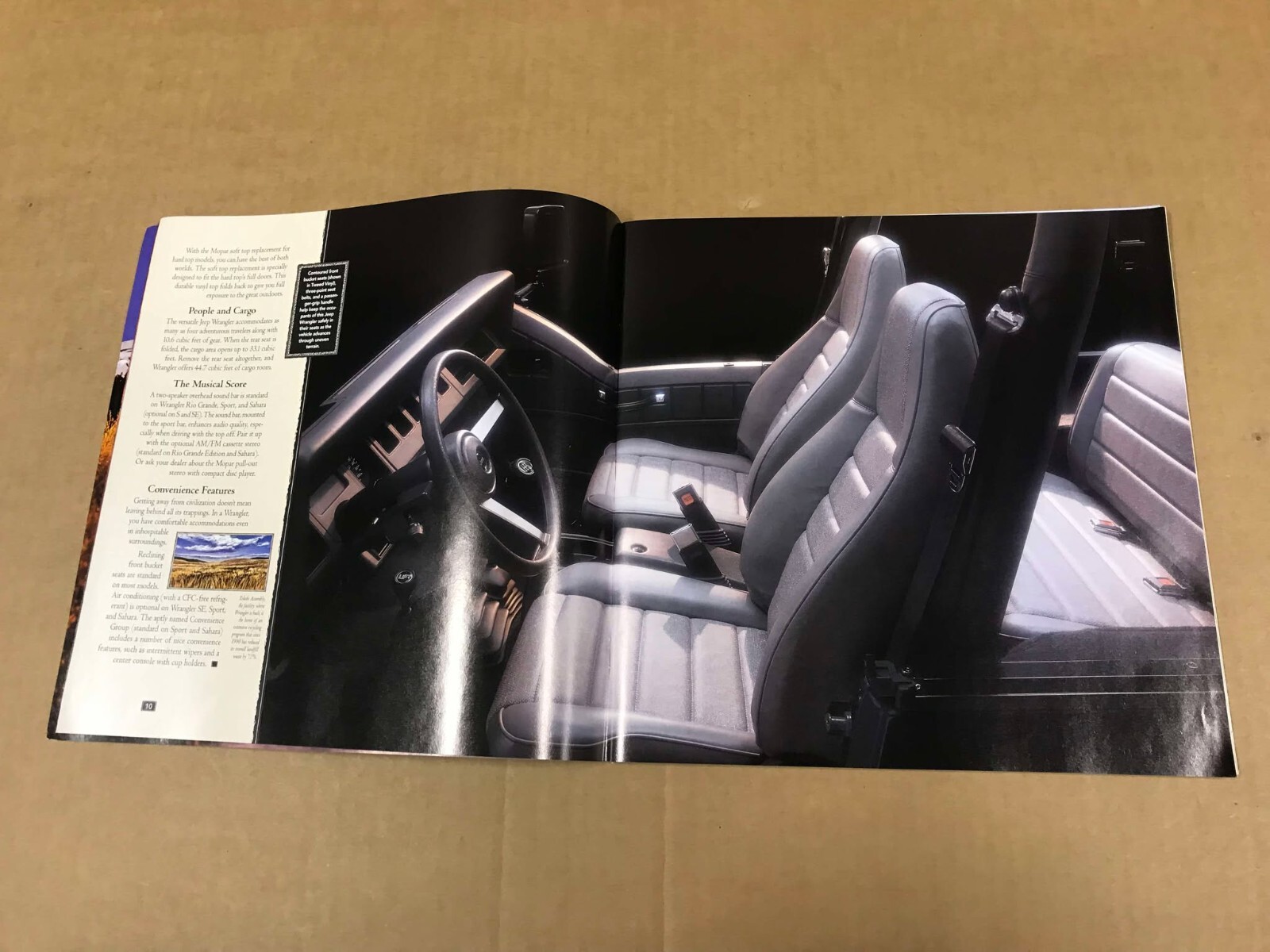 Vintage 1995 The Jeep Book Dealership Salesman Brochure