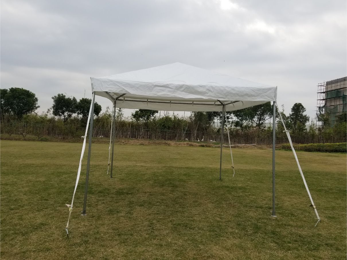 Commercial Frame Tent 10x10 White PVC Vinyl Canopy Waterproof Event Party Gazebo
