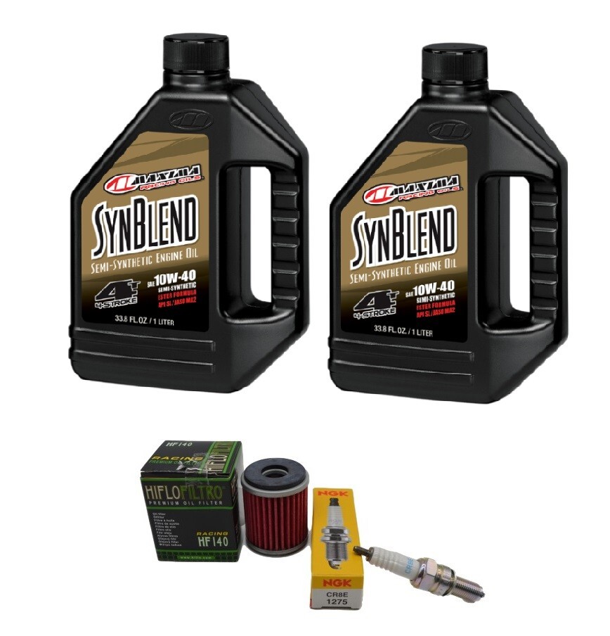 Yamaha YFZ450 Tune Up Kit SynBlend Maxima Oil Change NGK Spark Plug & Oil Filter